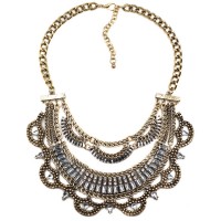 Crystal Isidore Glam Bib Necklace